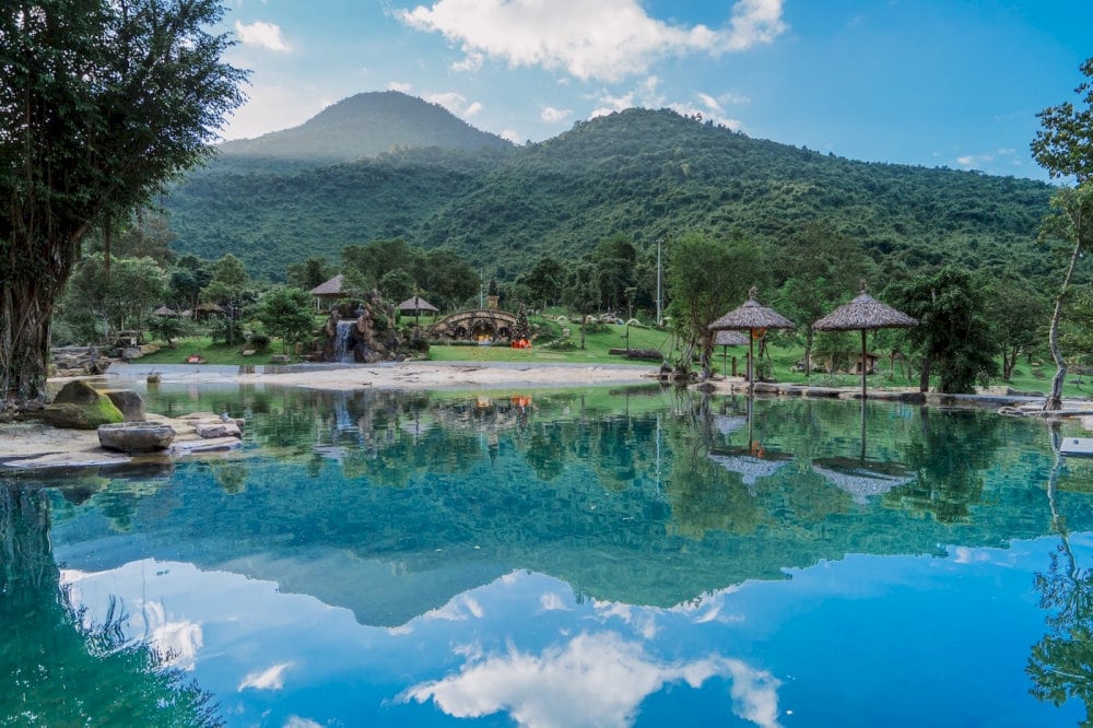 Bach Ma's "Hobbit Village" represents a unique eco-tourism development that blends fantasy architecture with sustainable forest living